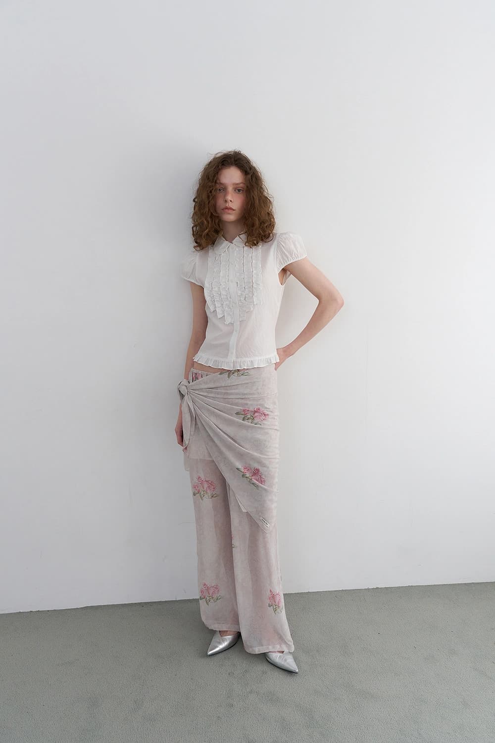 OVERDUE FLAIR - VICTORIAN FRILL BLOUSE_WHITE