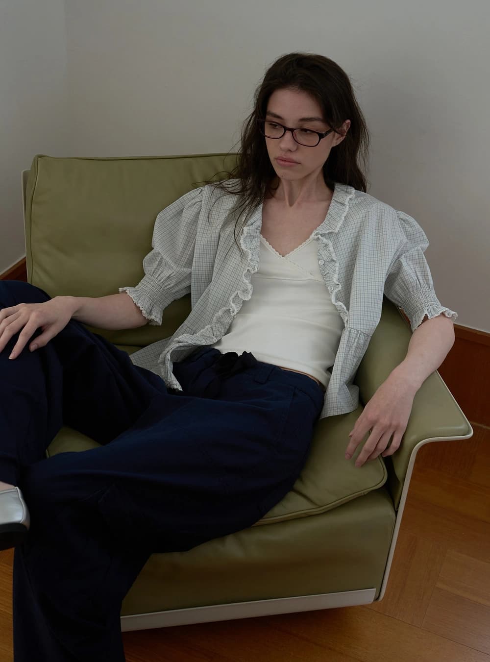 WITHOUTSUMMER - Lazy sleeveless top_ivory