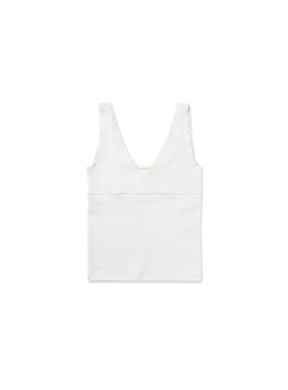 WITHOUTSUMMER - Lazy sleeveless top_ivory